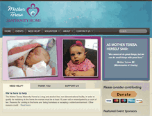Tablet Screenshot of motherteresamaternityhome.com